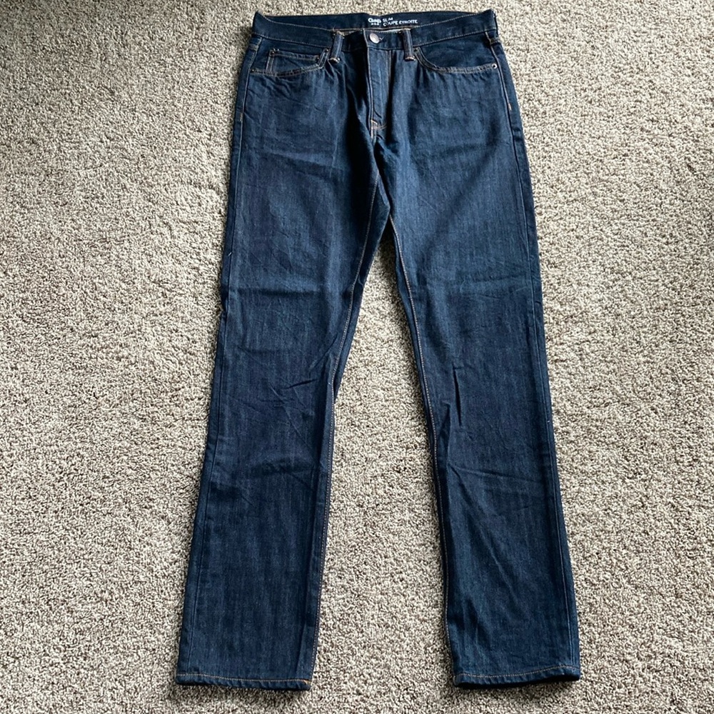 Gap Men’s Slim Fit Jeans size 32x34 Dark Wash NWOT